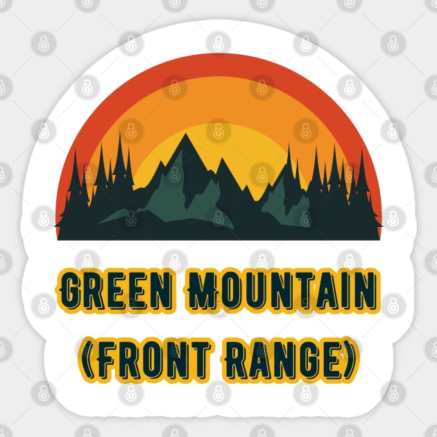 Green Mountain (Front Range) Sticker by Canada Cities